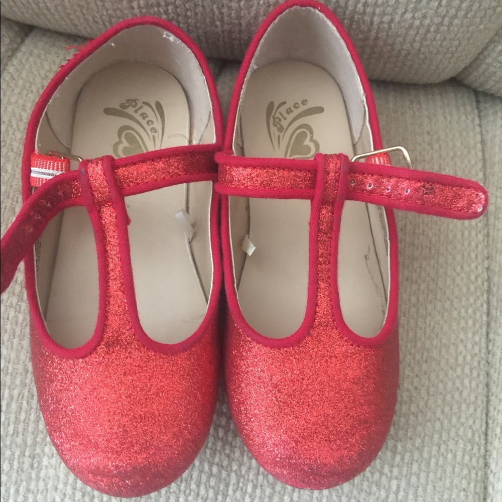 Red glittery shoes sz 9